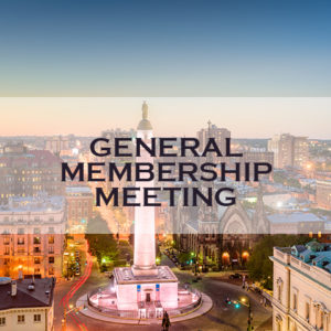 General Membership Meeting Sponsorship